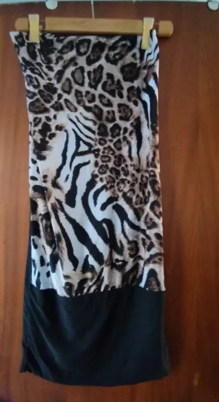 Vestido estampado animal print