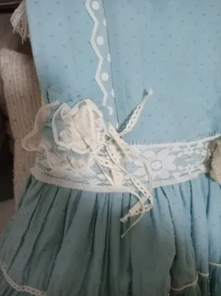 Vestido fiesta niña turquesa