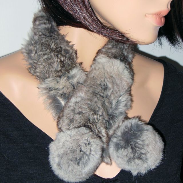 COLLO LAPIN collare PON PON finali sciarpa F0048