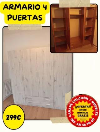 Armario 4 puertas