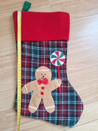 Calza Befana Natale con Biscotto e Caramella