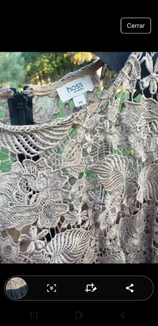 Vestido fiesta Hoss Intropia Talla 38.