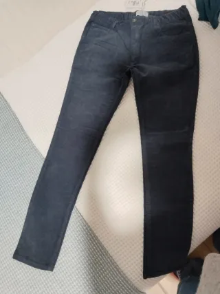 Pantalón pana azul marino niño Talla M