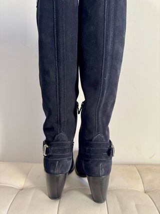 Stivali Nero Giardini Camoscio Tacco Alto