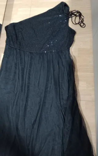 Vestido negro lentejuelas talla 3XL (talla 48-50)
