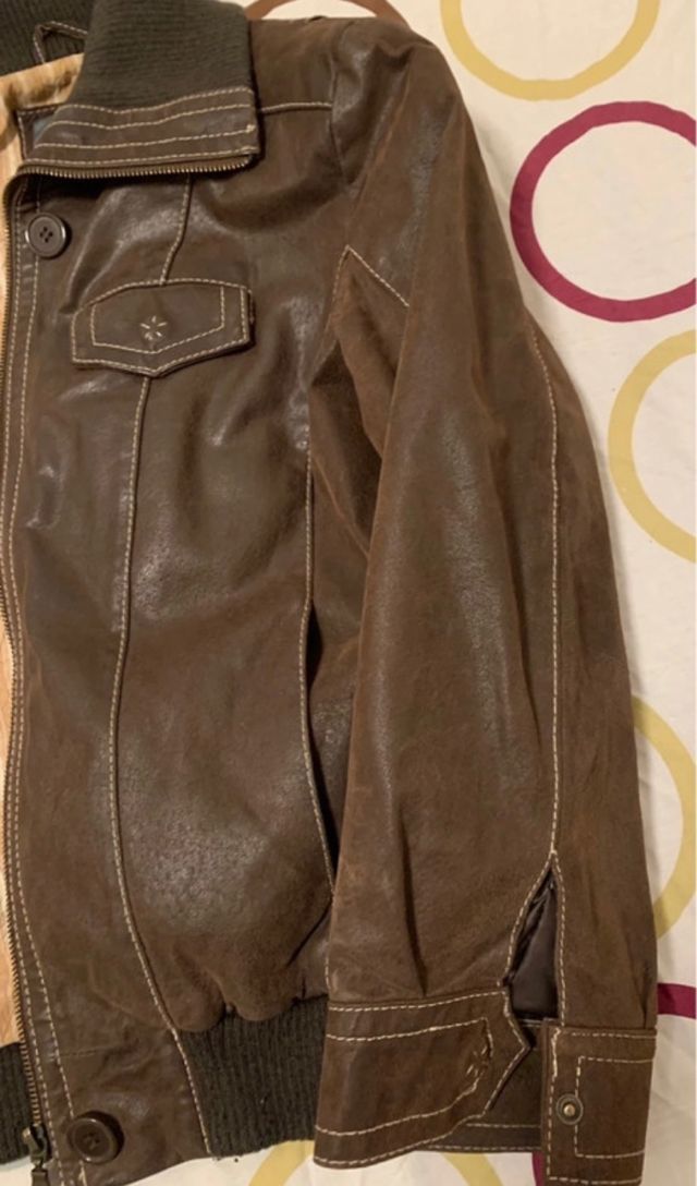Chaqueta Piel Marrón