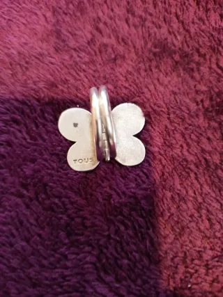Anillo doble Tous mariposa