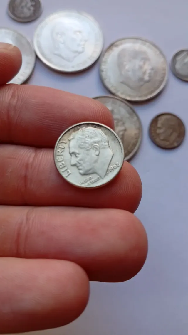Lote de monedas de plata