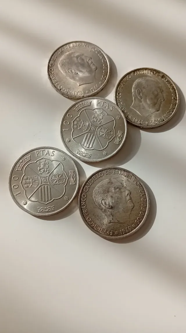 Lote de monedas de plata