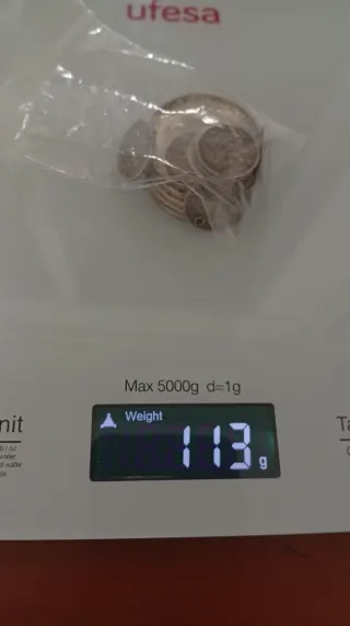 Lote de monedas de plata