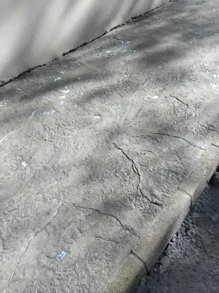 Hormigón empereso y fratasado