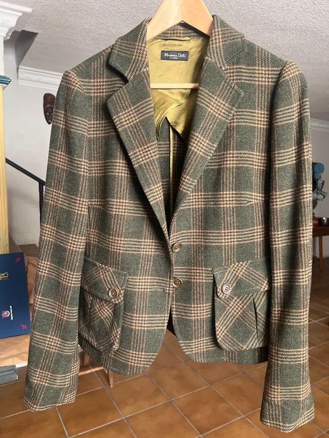 Americana Massimo Dutti cuadros mujer