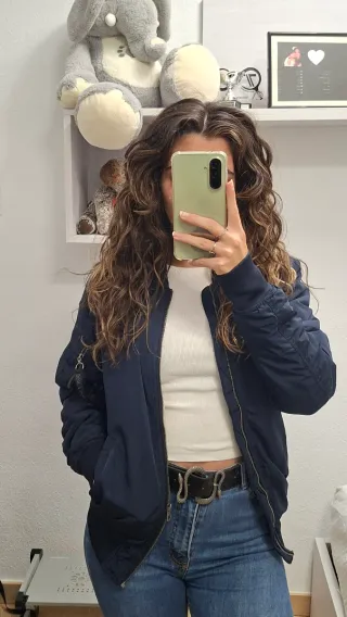 Chaqueta Bomber Azul Marino