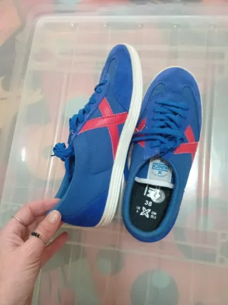 Zapatillas Munich Talla 38 Azul/Rojo