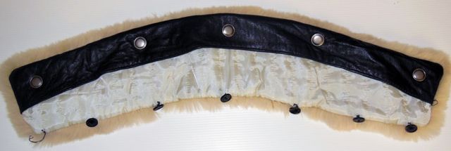 COLLO PELLICCIA LAPIN donna bianco panna F112