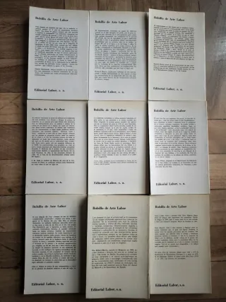 Lote 9 Libros Bolsillo de Arte Labor