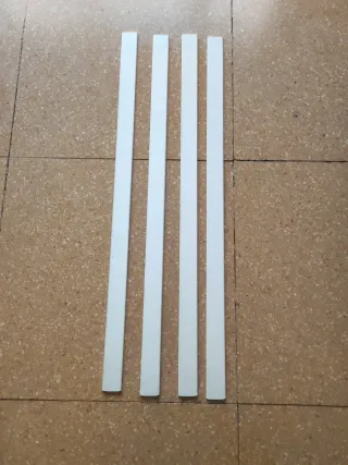 Contrapeso per tende in alluminio bianco