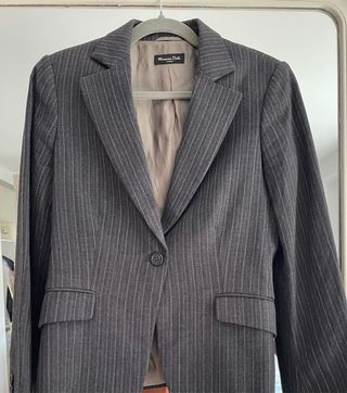 Americana rayas gris Massimo Dutti