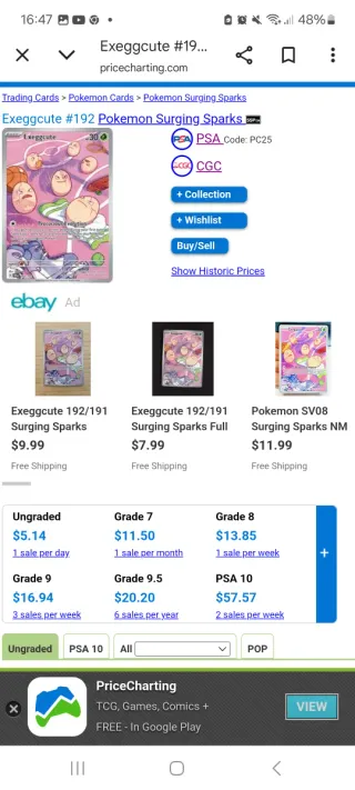 Carta Pokémon Exeggcute SSP192