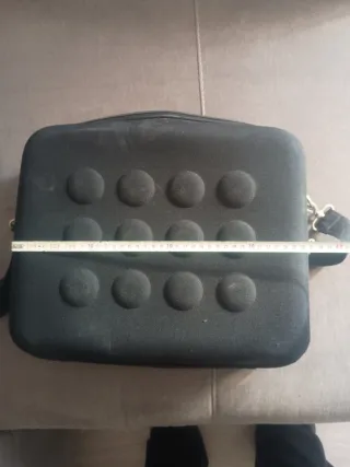 Maletín ordenador portátil acolchado negro