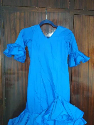 Traje Flamenca Niña Azul REBAJA