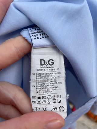 Camicia azzurra Dolce&Gabbana
