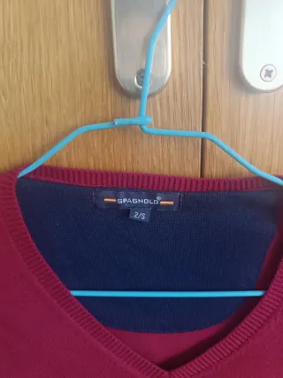 Jersey Spagnolo hombre. Burdeos. Talla S. SOLO 10€