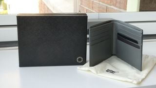 Cartera Montblanc Sartorial 8cc Gris Nueva