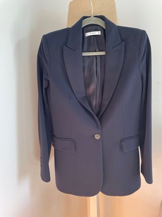 Americana azul marino Mango mujer