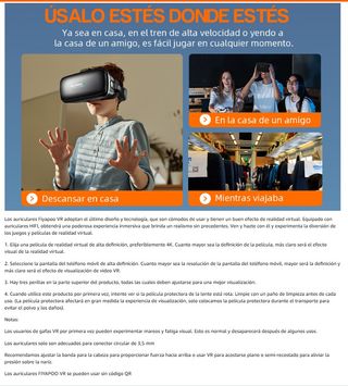 Occhiali VR 3D con Cuffie