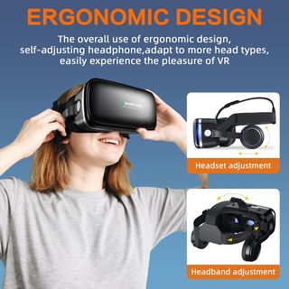 Occhiali VR 3D con Cuffie