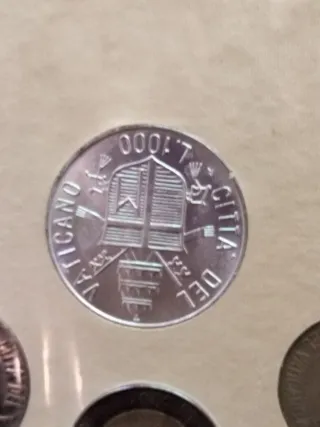 Monete Pontificato Giovanni Paolo II anno VI 1984