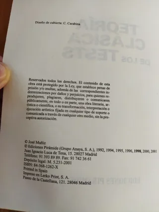 Teoría clásica de los tests (Psicologia / Psych...