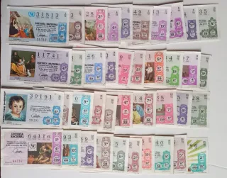Décimos de lotería años completos
