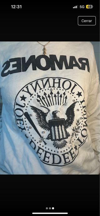 Sudadera Ramones con abalorios