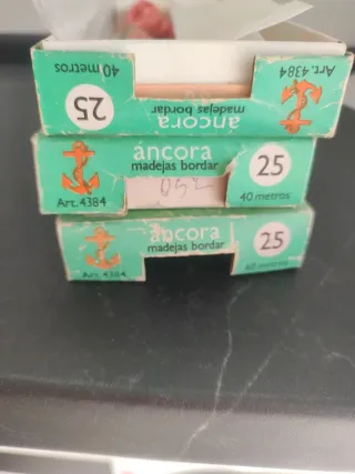 Lote 14 madejas hilo Ancora bordar