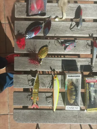 Lote señuelos pesca bass-lucio