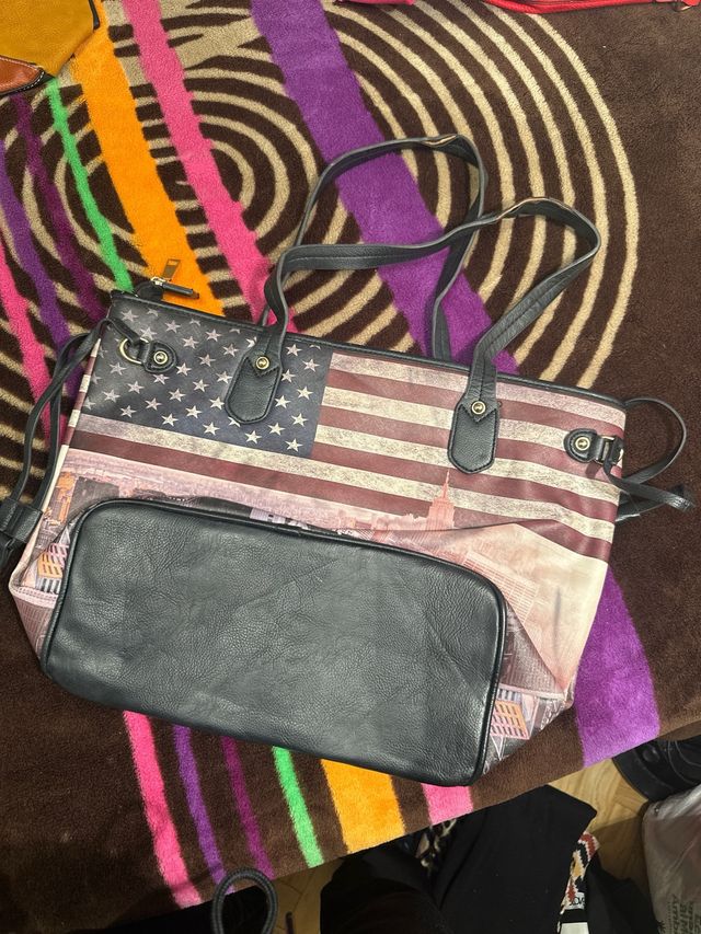 Bolso Tote Diseño Bandera USA y NYC