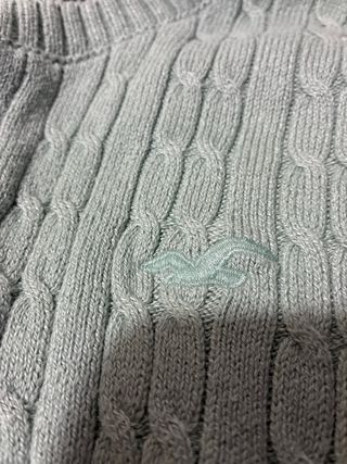 Jersey Hollister Mujer Verde Trenzado