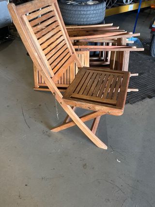 Sedie in Teak Pieghevoli