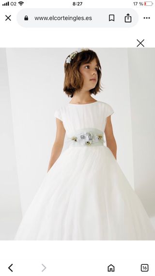 Vestido de comunión del Corte Inglés