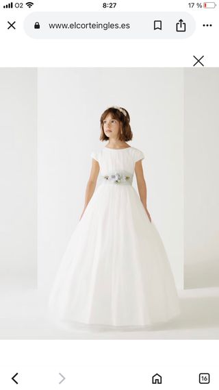 Vestido de comunión del Corte Inglés