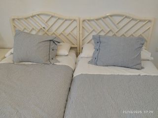 2 Cabeceros Cama 90 Ratán Blanco