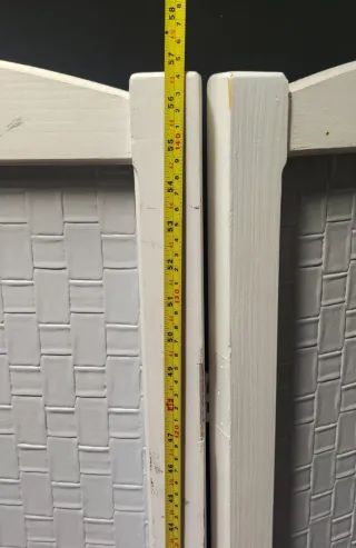 Biombo de Madera blanco