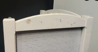 Biombo de Madera blanco