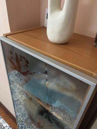 Vitrina Ikea Cristal Madera Metal