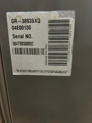 Nevera LG GR 3893SXQ + lavadora Teka TK2 1070 I