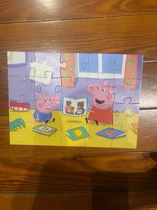 2 Puzzles Peppa Pig Educa, de 20 piezas,