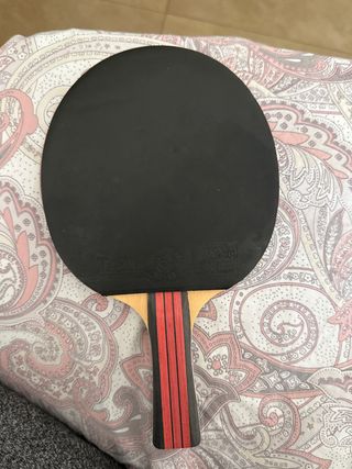 Raqueta de Ping Pong Negra y Roja