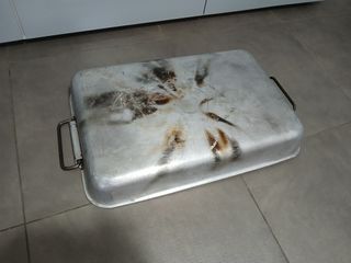 Teglia da Forno Alluminio con Manici Ripiegabili